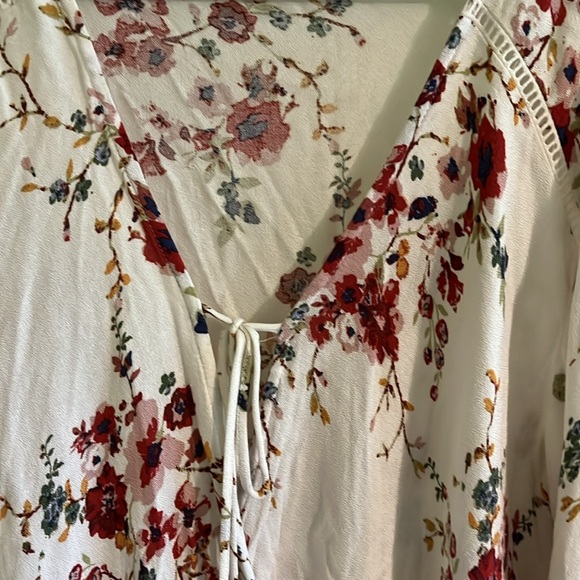 Lovestitch boho women’s floral faux wrap blouse size large - Picture 6 of 10